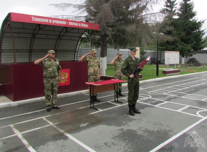 В Новосибирской области военнослужащие Росгвардии приняли присягу