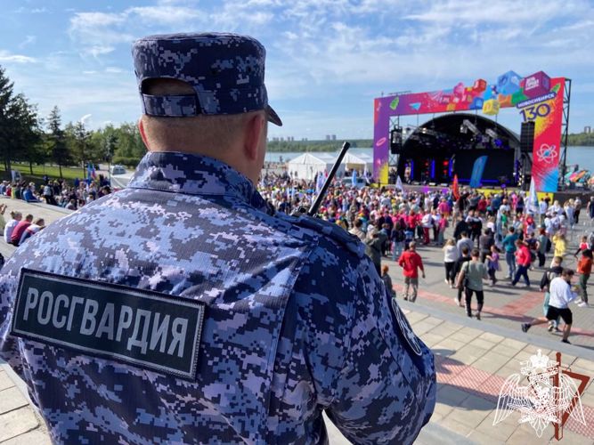 Росгвардия обеспечила правопорядок во время празднования Дня города Новосибирска