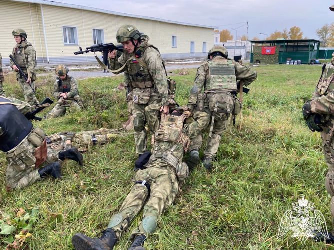 Занятия по тактической медицине прошли в Новосибирском военном институте Росгвардии (Видео)