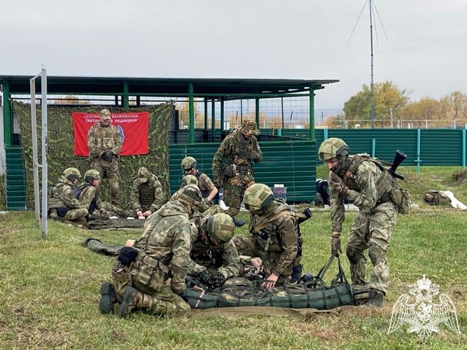 Занятия по тактической медицине прошли в Новосибирском военном институте Росгвардии (Видео)