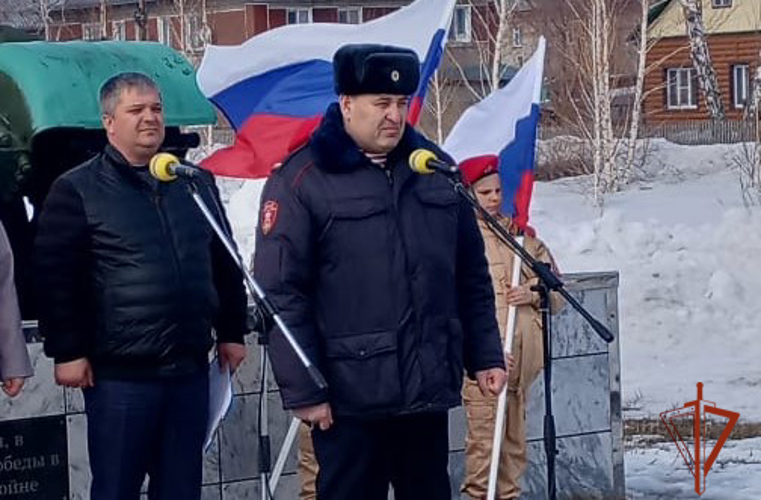 В Новосибирской области открыли мемориал военнослужащим и сотрудникам Росгвардии