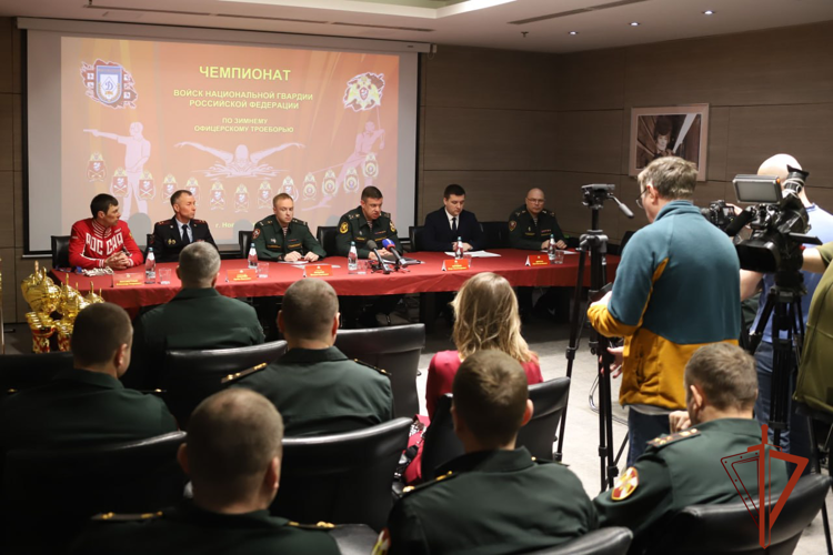 Пресс-конференция с участием СМИ Новосибирска дала старт Чемпионату Росгвардии по зимнему офицерскому троеборью 