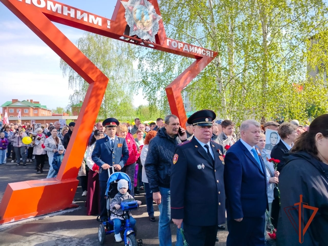 В Новосибирской области росгвардейцы приняли участие в мероприятиях в честь 80-летия Великой Победы