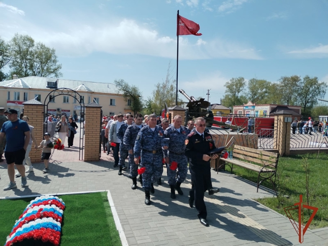 В Новосибирской области росгвардейцы приняли участие в мероприятиях в честь 80-летия Великой Победы