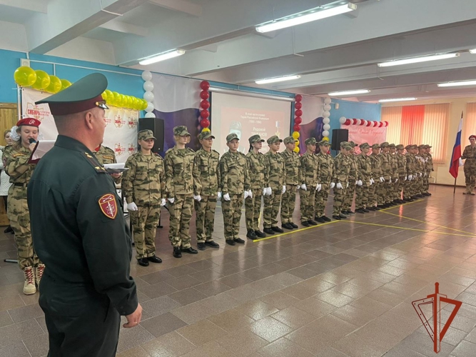 Профильный класс Росгвардии открыт в поселке Мошково Новосибирской области