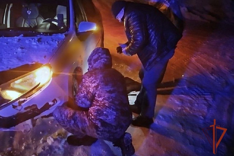В наукограде Кольцово Новосибирской области росгвардейцы оказали помощь автомобилисту