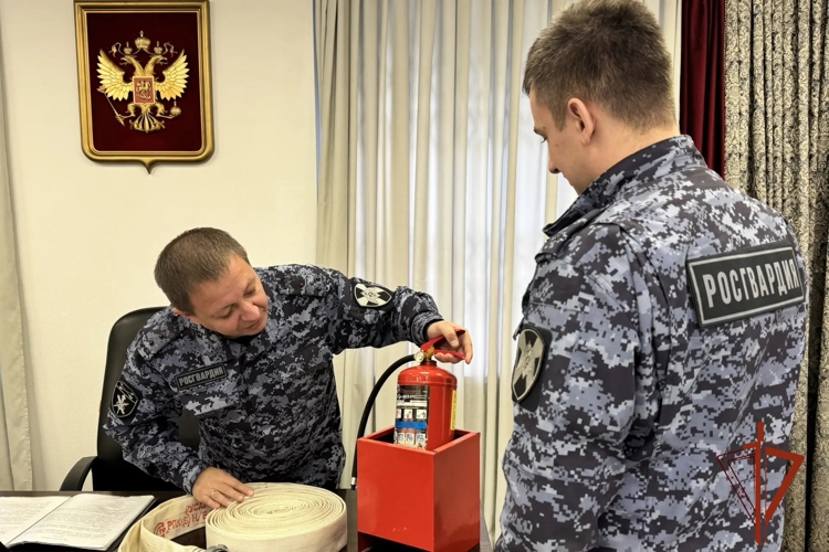 В подразделениях Росгвардии по Новосибирской области прошли занятия по пожарной безопасности   